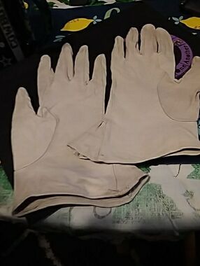 Classic Beige Leather Gloves